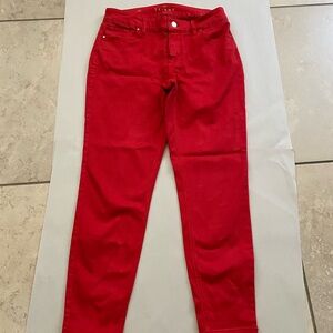 White House Black Market Skinny Jeans in Red